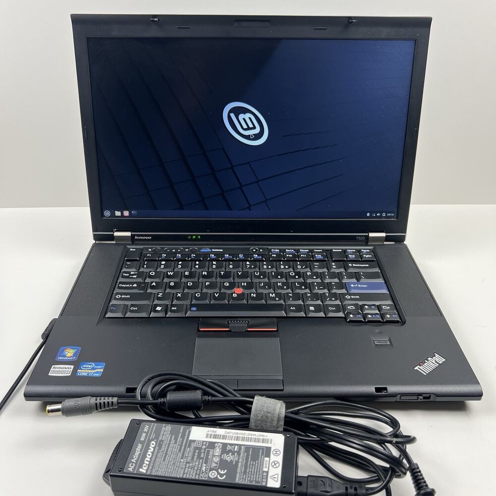 Lenovo ThinkPad T520 Intel i7-2640M 8GB 320GB HDD Linux Mint OS w/ Charger|ELP91